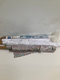 QTY OF ASSORTED FABRIC ROLLS TO INCLUDE HARLEQUIN FLORES