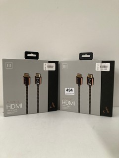 2 X AUSTERE HDMI CABLE 1.5M 4.9FT