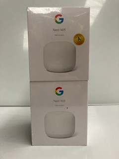 2 X GOOGLE NEST WIFI ROUTER ADD-ON POINT