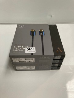 2 X AUSTERE V HDMI CABLE 2.5M 8.2FT