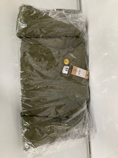 VENCA QUILTED JACKET IN KHAKI IN SIZE (UK 10)