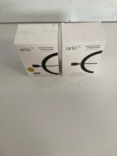 2 X ARLO ESSENTIAL OUTDOOR CHARGING CABLES (25FT CABLE LENGTH)