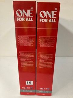 2 X ONE FOR ALL OUTDOOR AERIAL ANTENNAS