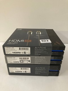 1 X AUSTERE SERIES 7 1.5M HDMI CABLE PLUS 2 X OTHERS