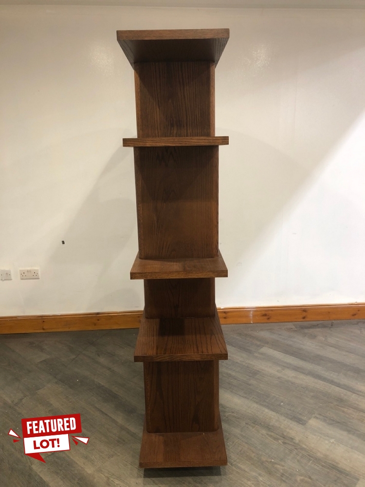 John Pye Auctions ELWOOD SOLID OAK FREESTANDING ROUNDED EDGES