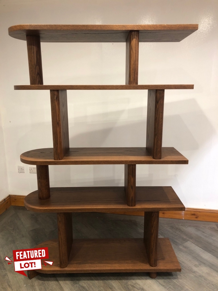 John Pye Auctions ELWOOD SOLID OAK FREESTANDING ROUNDED EDGES