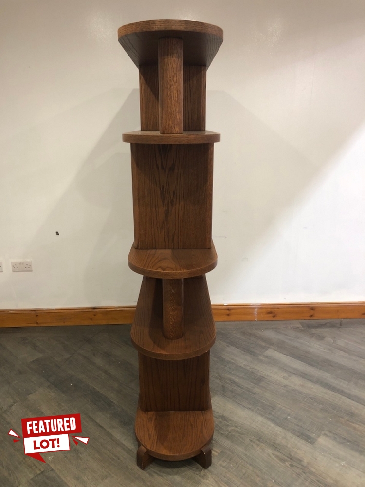John Pye Auctions ELWOOD SOLID OAK FREESTANDING ROUNDED EDGES