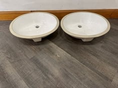 2 X TWIN CERAMIC SINKS (COLLECTION ONLY)