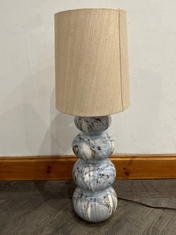FROME TABLE LAMP IN A WHITE / BLUE - RRP £425 (COLLECTION OR OPTIONAL DELIVERY)