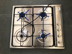 SMEG 4 BURNER STAINLESS STEEL HOB - MODEL NO. S64S - RRP £274 (COLLECTION OR OPTIONAL DELIVERY)