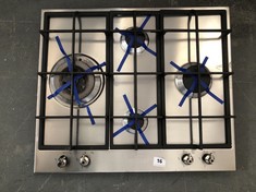 SMEG CUCINA 4 BURNER STAINLESS STEEL HOB - RRP £299 (COLLECTION OR OPTIONAL DELIVERY)