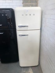 SMEG 50'S RETRO FRIDGE FREEZER IN CREAM - MODEL NO. FAB30RCR3UK - RRP £1599 (COLLECTION OR OPTIONAL DELIVERY)