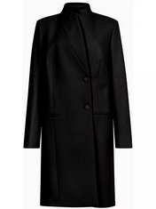 ALL SAINTS SIDNEY COAT IN BLACK - SIZE 16 - RRP £260 (DELIVERY ONLY)