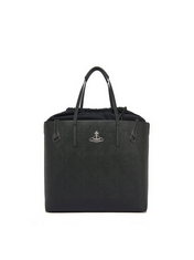 VIVIENNE WESTWOOD POLLY DRAWSTRING TOTE BAG IN BLACK - RRP £350 (DELIVERY ONLY)