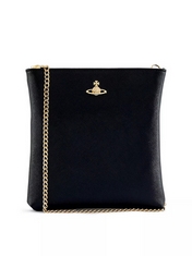 VIVIENNE WESTWOOD SQUIRE SQUARE CROSSBODY BAG IN BLACK - RRP £170 (DELIVERY ONLY)