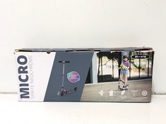MICRO SCOOTERS SPRITE NEOCHROME LED SCOOTER IN MULTI - RRP £134 (DELIVERY ONLY)