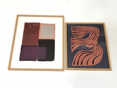 3 X ASSORTED ART PRINTS TO INCLUDE JOHN LEWIS BERIT MOGENSEN LOPEZ 'COLOUR BLOCKS II' FRAMED PRINT - RRP £125 (DELIVERY ONLY)