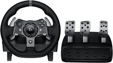LOGITECH G920 RACING WHEEL AND PEDALS GAMING ACCESSORY (ORIGINAL RRP - £350) IN BLACK. (WITH BOX) [JPTC66498]