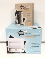 TOMMEE TIPPEE ELECTRIC STEAM STERILISER TO INCLUDE TOMMEE TIPPEE GO PREP PORTABLE FORMULA FEED MAKER SET (DELIVERY ONLY)