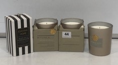4 X ASSORTED SCENTED CANDLES TO INCLUDE JOANNA HOPE BLACK LILY & POMEGRANATE CANDLE (DELIVERY ONLY)