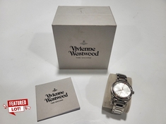 VIVIENNE WESTWOOD TIME MACHINE WATCH WITH HEART FACE & SILVER METAL STRAP RRP £160 (DELIVERY ONLY)
