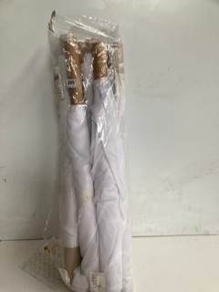 8 X ASSORTED FABRIC BOLTS IN WHITE