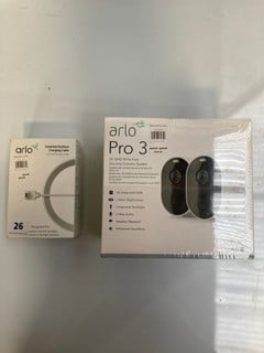 ARLO PRO 3 WIRE FREE SECURITY CAMERA, ARLO OUTDOOR CHARGING CABLE RRP £250