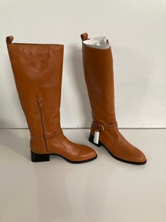 SEE BY CHLOE LORY KNEE BOOTS LIGHT/PASTEL BROWN (UK 7) RRP £595