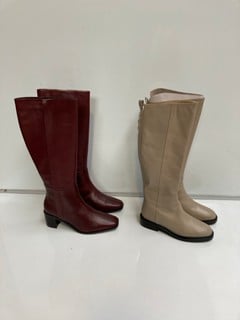 3 X KIN TAMMIE BOOTS, TO ALSO INCLUDE JOHN LEWIS TOBAGO BOOTS  (UK 3.5)