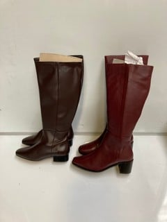 3 X JOHN LEWIS FOOTWEAR KNEE BOOTS, TO ALSO INCLUDE KIN TAMMIE BOOTS (6.5)