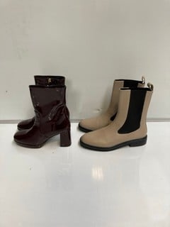 2 X JOHN LEWIS FOOTWEAR BOOTS, TO ALSO INCLUDE 2 X KIN BOOTS