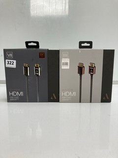 AUSTERE 7 SERIES 2.5 METRE HDMI CABLE, TO ALSO INCLUDE 3 SERIES 2.5 METRE HDMI CABLE