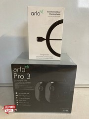 ARLO PRO 3, TO ALSO INCLUDE ARLO ESSENTIAL OUTDOOR CHARGING CABLE (RRP: £280)
