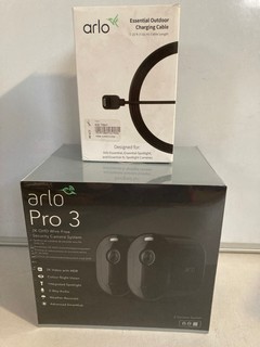 ARLO PRO 3, TO ALSO INCLUDE ARLO ESSENTIAL OUTDOOR CHARGING CABLE (RRP: £280)