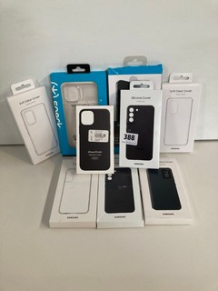 QTY OF ASSORTED GOODS TO INCLUDE SAMSUNG GALAXY S22+ SILICONE COVER, IPHONE 14 MAX SCREEN PROTECTOR