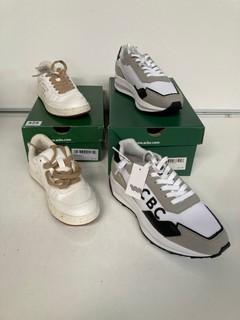 2 X ACBC SHOES, TO INCLUDE EVERGREEN CREAM (UK 4)