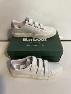 BARBOUR SHOES WHITE/LAVENDER (UK 7)