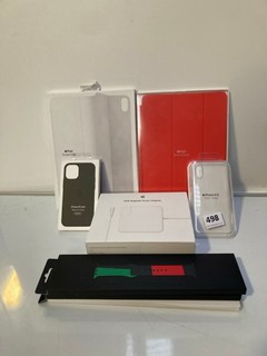 QTY OF ASSORTED GOODS TO INCLUDE 85W MAGSAFE, IPHONE 12 MINI SILICONE CASE