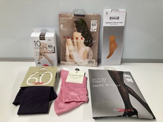 QTY OF ASSORTED TIGHTS TO INCLUDE JOHN LEWIS GLITTER TIGHTS