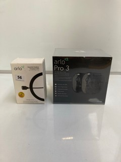 ARLO OUTDOOR CHARGING CABLE 25 FOOT, ARLO PRO 3 WIFI FREE SECURITY CAMERA RRP £250