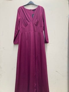 QTY OF ASSORTED DRESSES TO INCLUDE JOHN LEWIS PURPLE SIZE 14