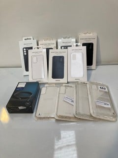 QTY OF ASSORTED PHONE CASES  TO INCLUDE SAMSUNG SMART CLEAR VIEW