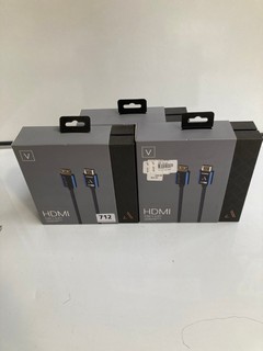 3 X AUSTERE HDMI CABLE 8.2FT