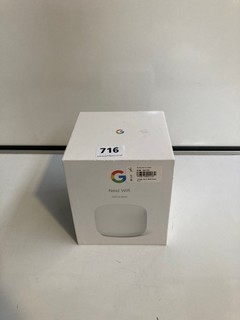 GOOGLE NEST WIFI ADD ON POINT TOGETHER WITH AN APPLE MAGSAFE POWER ADAPTER