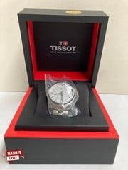 TISSOT PR100 WHITE FACE DATE AT 6  RRP £495