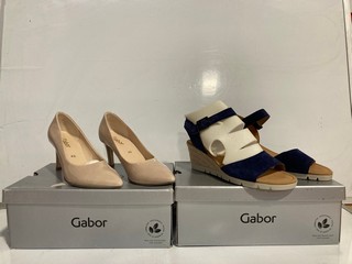 4 X PAIRS OF GABOR SHOES TO INCLUDE GABOR KAREN SIZE 8.5