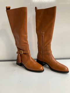 SEE BY CHLOE DANIMARCIA CALF BOOTS LIGHT BROWN SIZE 39 (RRP: £513)