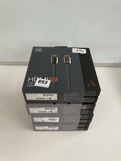 4 X AUSTERE HDMI CABLES 8.2FT