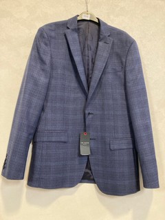 TED BAKER BLUE AIR FORCE CHECK BLAZER SIZE 38R (RRP: £220)