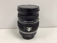 CANON EF 18-200MM F/3.5-5.6 IS LENS CAMERA (ORIGINAL RRP - €590,00) IN BLACK (WITH LENS CAPS) [JPTZ5541]